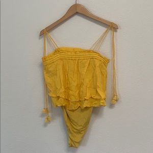 Free People Pom Pom Bodysuit